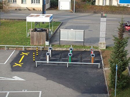 Sammelstelle beim Saalbau-Parkplatz