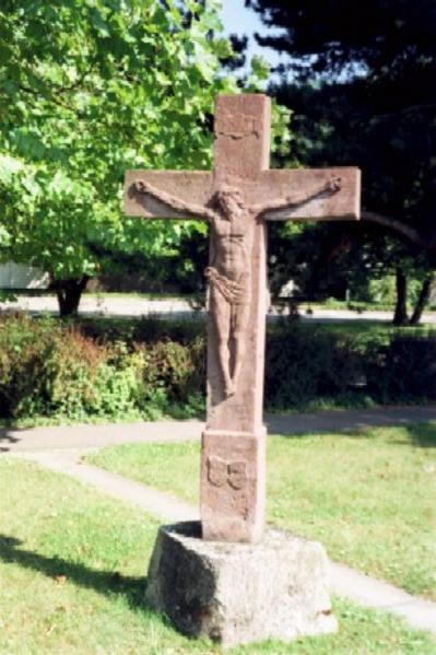 Das Schönauer Kreuz auf dem Gelände der Novartis Pharma Stein AG.
