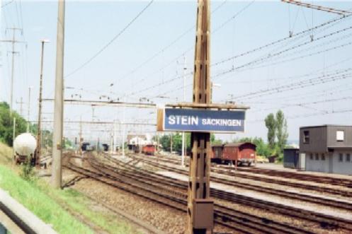 Der Bahnhof Stein-Säckingen.