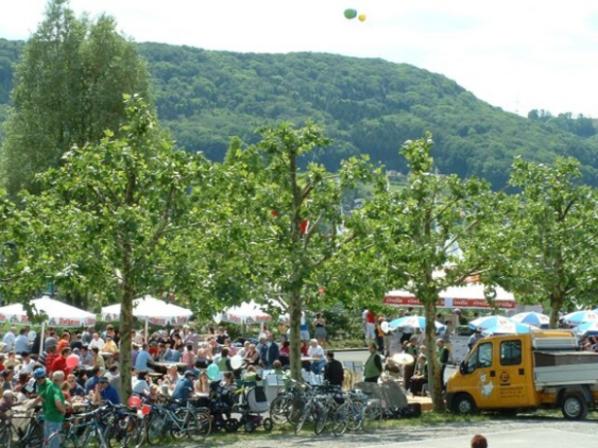 Der Open-Air-Festplatz in Stein.
