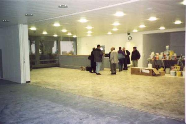Erste Begutachtung der neuen Bar im Erdgeschoss. 