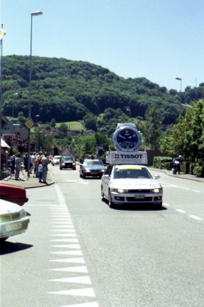 Die Tour de Suisse 2001 durchquerte auch unserer Dorf.