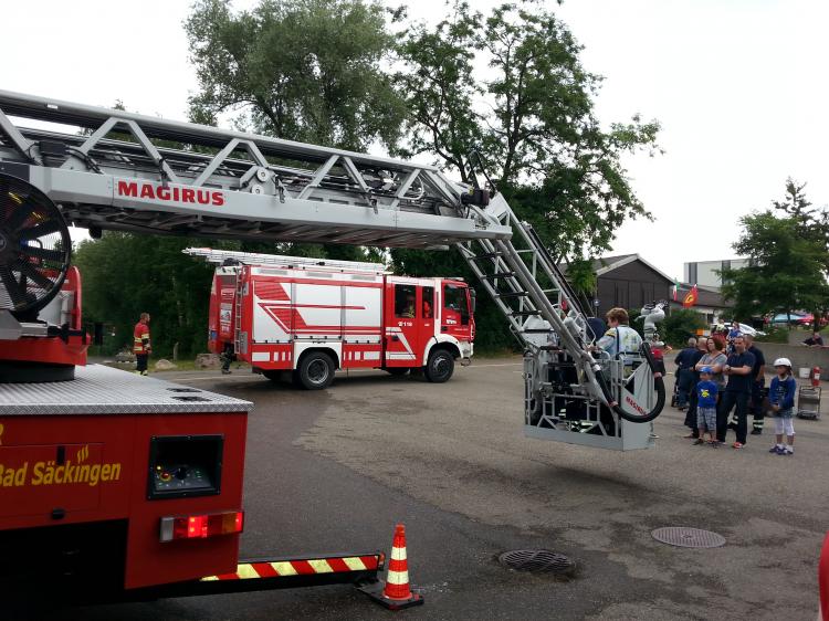 Autodrehleiter der Feuerwehr Bad Säckingen.