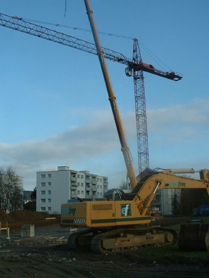 Arbeiten in luftiger Höhe.