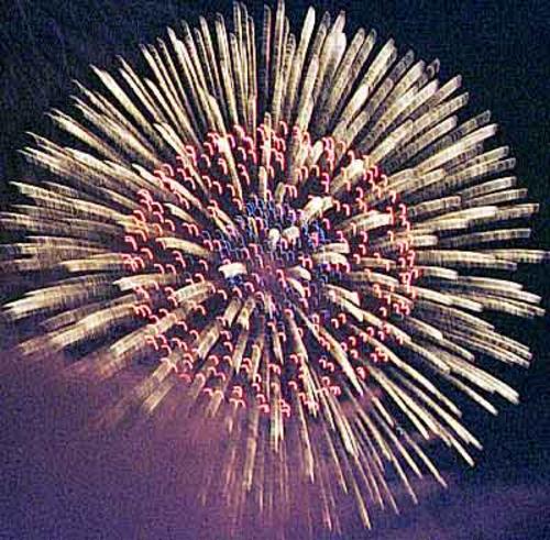 Ein grossartiges Feuerwerk begrüsste das neue Jahr.