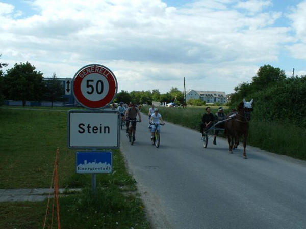 Stein ist die einzige Energiestadt an der 32 Kilometer langen Rundstrecke.
