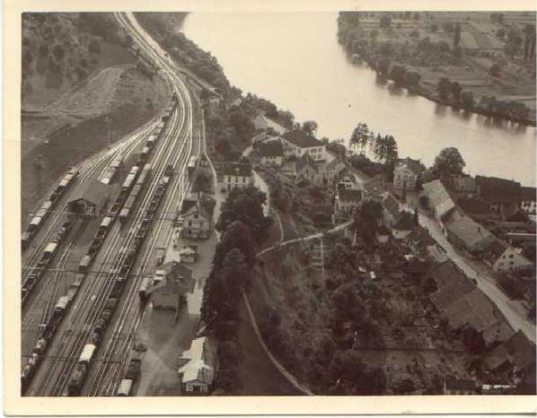 Der Steiner Bahnhof um 1940.