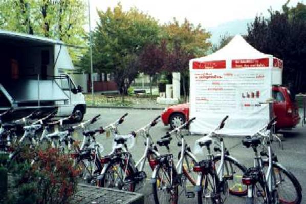 Den sportlichen Besuchern standen Citybikes zur Verfügung.
