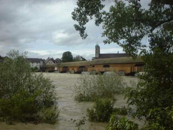 Das Hochwasser von 1999.
