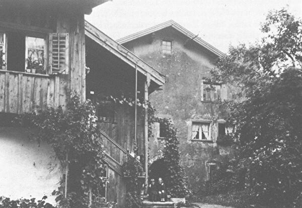 Das alte Zollhaus von Bad Ragaz stand hinter der Brücke im Gaschür bis zum Abbruch im Jahr 1971.