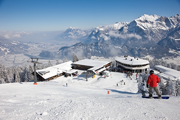 Pardiel auf Pizol mit Ausblick ins Tal