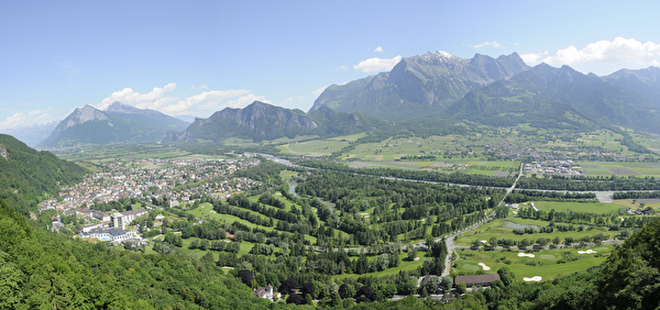 Blick auf Bad Ragaz