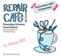 Öffnungszeiten Repair Café Februar 2023