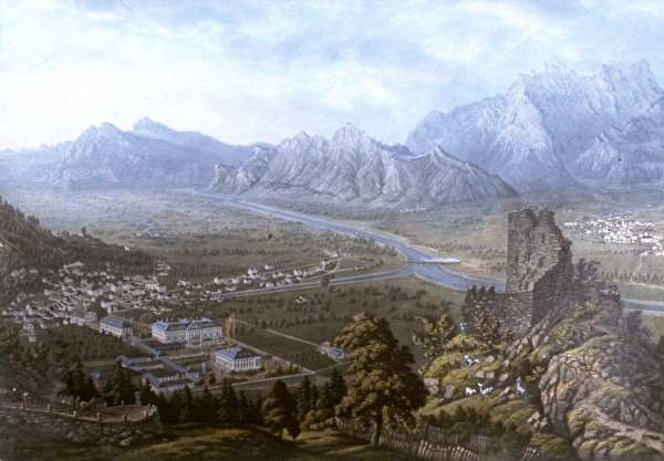 Historische Ansicht von Wartenstein auf Bad Ragaz