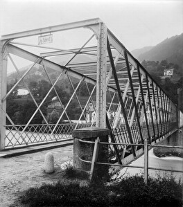 Die 1892 erbaute und 2004 abgebrochene Fachwerkbrücke