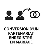 Conversion d'un partenarait en mariage