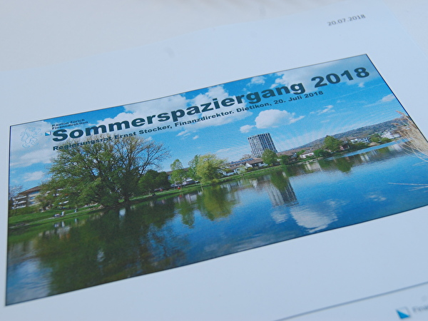 Sommerspaziergang mit Regierungsrat Ernst Stocker