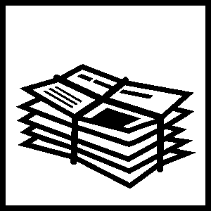 Piktogramm Papier-Karton