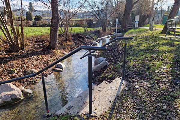 Einstieg der Kneippanlage