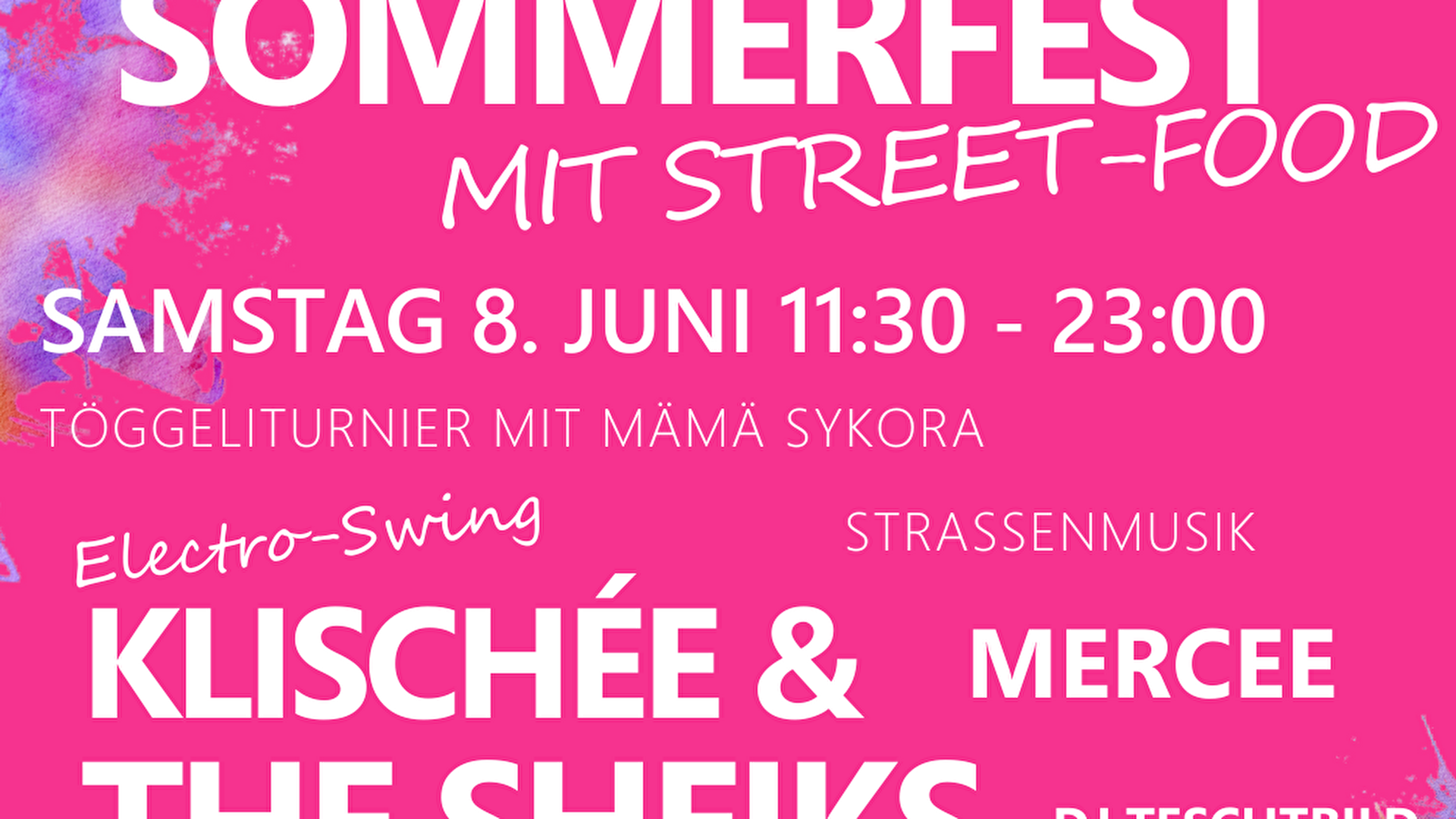 Sommerfest Samstag