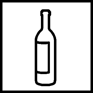 Piktogramm Weinflasche
