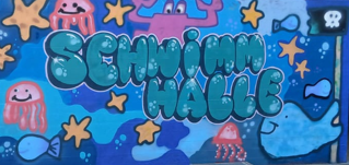 Graffiti bei Schwimmhalle Aarwangen