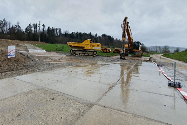 Baustelle beim Forrenberg