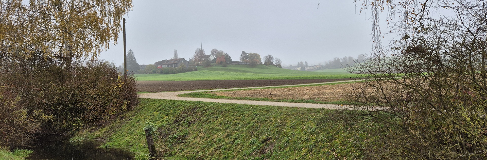 Sicht über Chrebsbach zu Kirchhügel