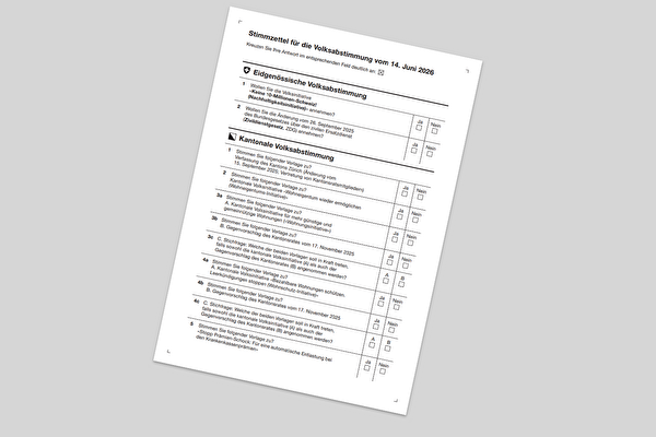 Stimmzettel E-Counting