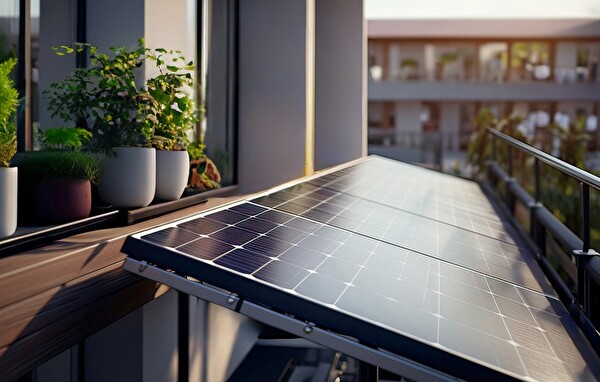 Plug-and-Play Solaranlage auf dem Balkon