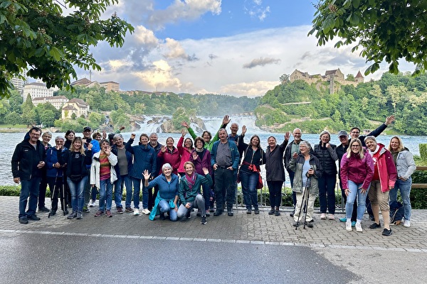 Teilnehmergruppe am Rheinfall