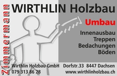 Wirthlin Holzbau GmbH für Innenausbau, Treppen, Bedachungen und Böden