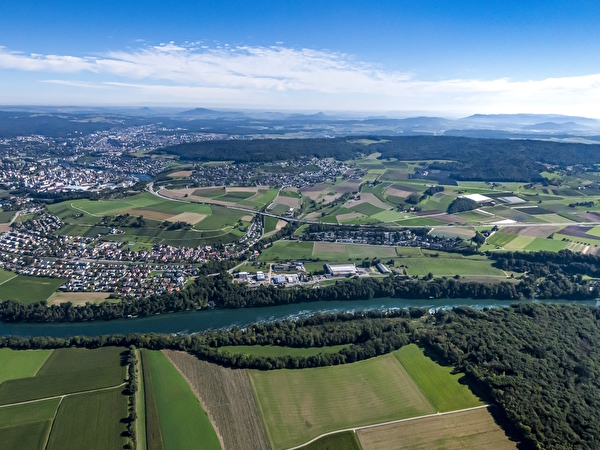 Dachsen aus der Luft mit Kohlfirst im Hintergrund