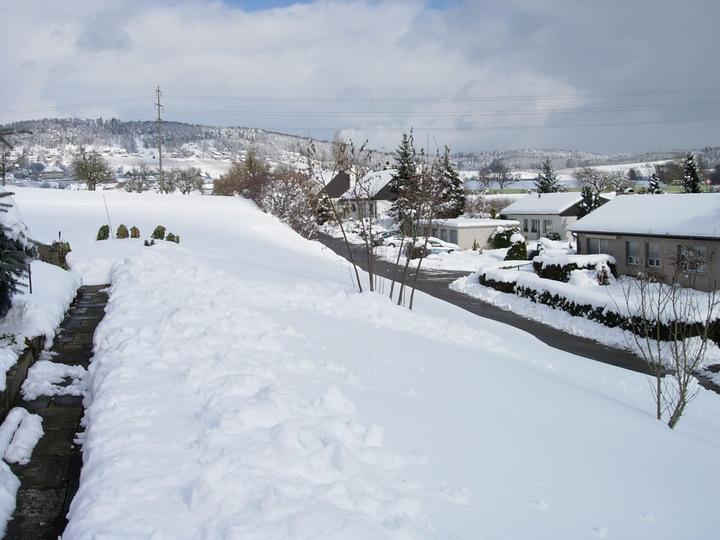 Auf dem Hörnli in Uhwiesen und auf dem Cholfirst dürfte die Schneehöhe noch einiges grösser sein.