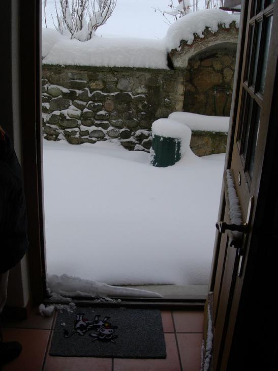 ...in Form von 35 cm Schnee