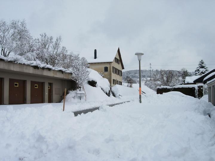 Riesige Mengen von Schnee.