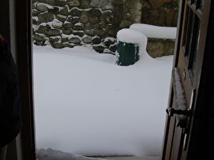 ...in Form von 35 cm Schnee