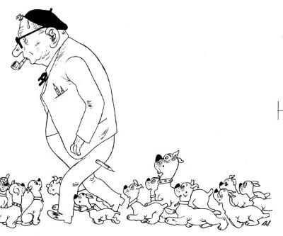 Karikatur Carl Böckli