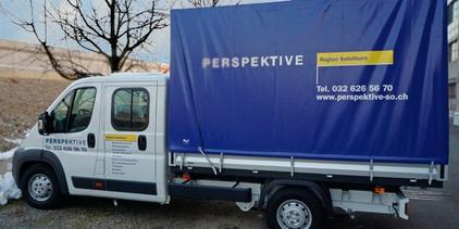 Kleintransporter der Perspektive 