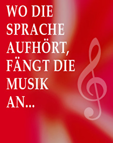 Symbolbild Musik Wo die Sprache aufhört, fängt die Musik an