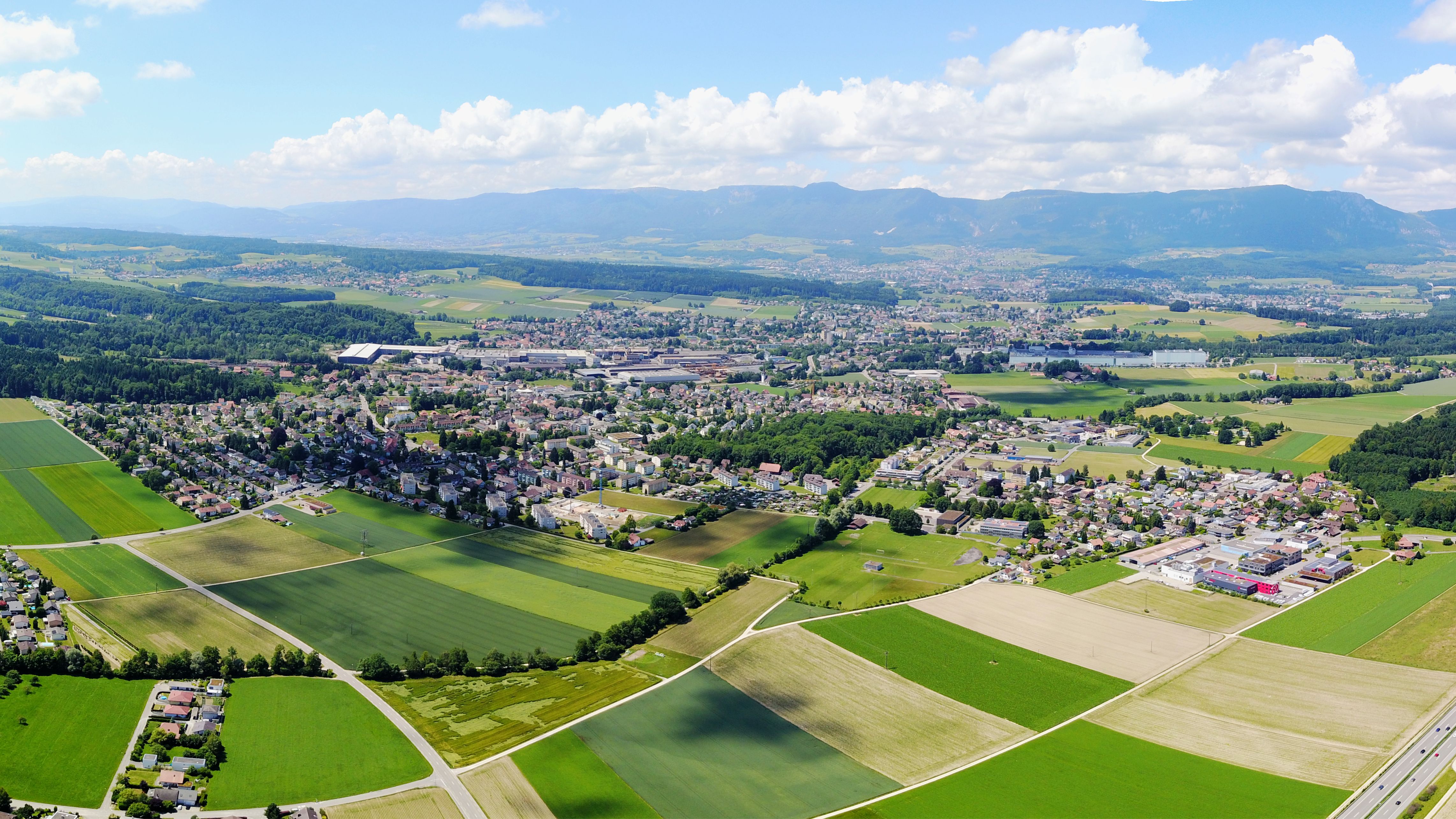 Flugaufnahme von Gerlafingen