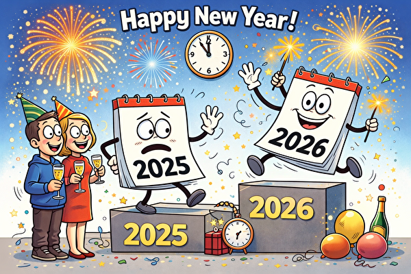 Cartoon zum Jahreswechsel