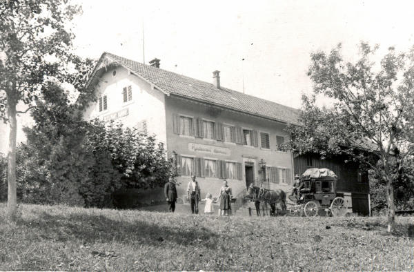 Aufnahme 1903
Restaurant Bahnhof mit Postkutsche