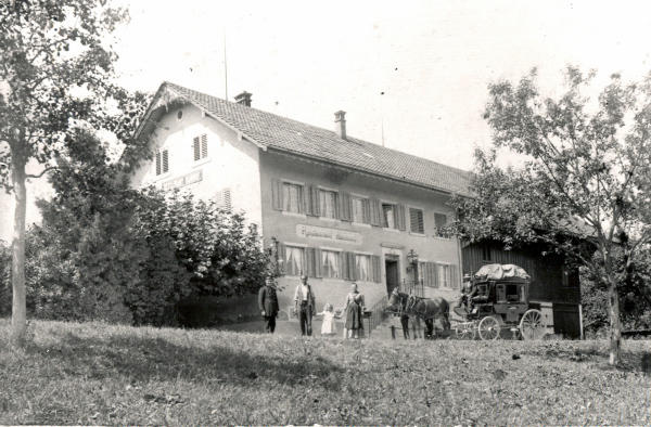 Aufnahme 1903
Restaurant Bahnhof mit Postkutsche