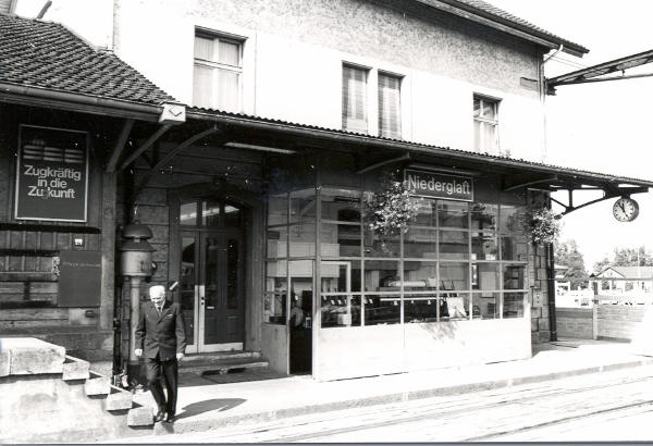 Das Stationsbüro wurde im Jahre 1972 vergrössert.