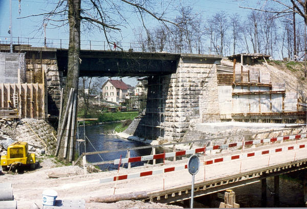 1977 Ausbau auf Doppelspur