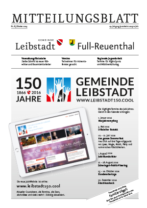 Mitteilungsblatt Oktober 2015