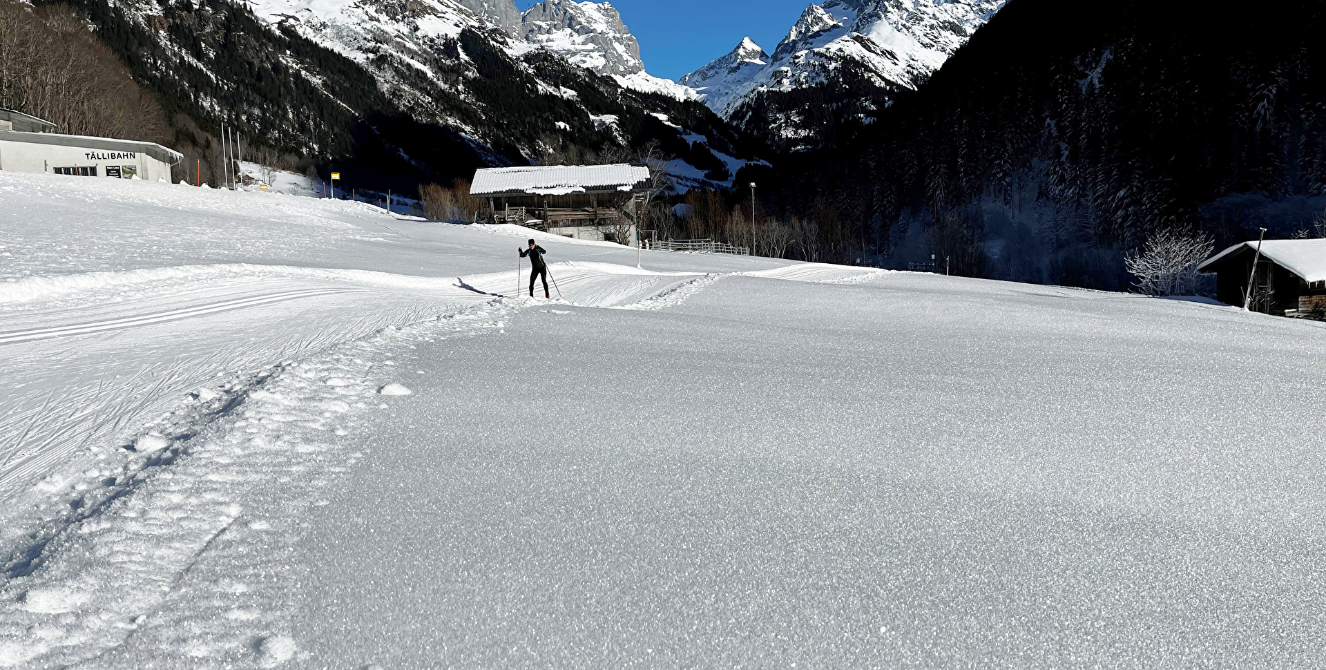 Langlauf-Loipe in Gadmen