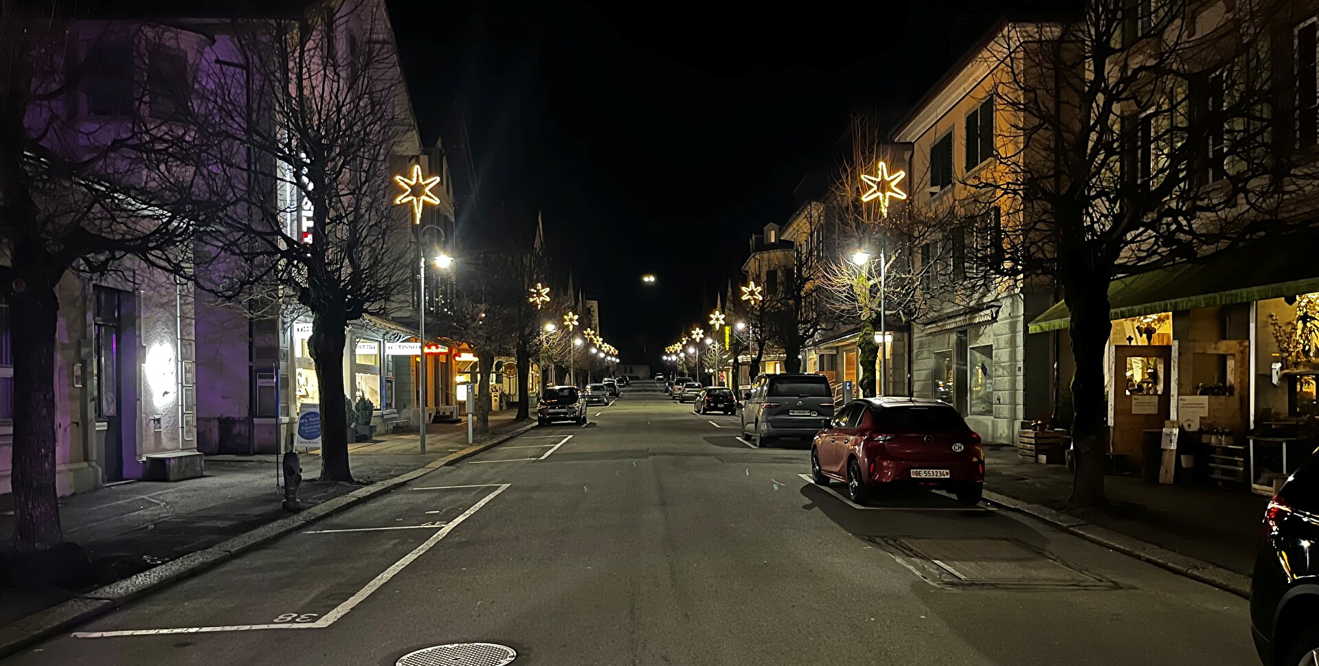 Meiringen - Kirchgasse im Dezember