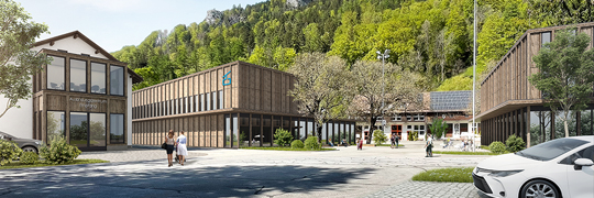 Visualisierung Seilbahnhalle